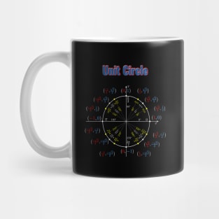 Unit Circle Trigonometry Pi for Nerdy Teacher Students Geek Mug